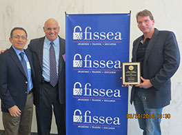 FISSEA Educator of the Year - Posthumously Shon Harris, Logical Security. Accepting the award were Michael Lester and Hamid