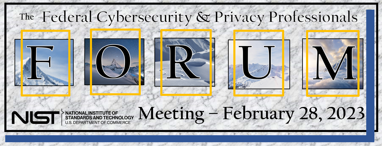 Forum Header announcing upcoming February 28, 2023 Meeting