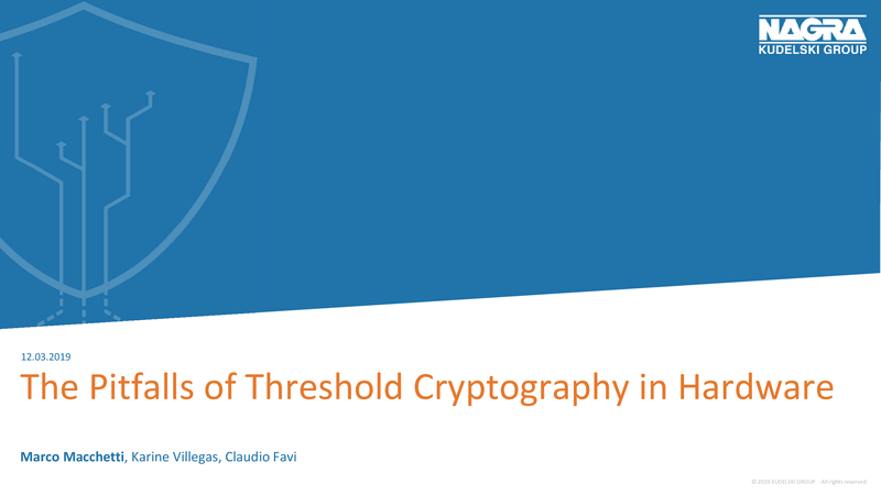 The Pitfalls of Threshold Cryptography in Hardware. Click to watch the video.