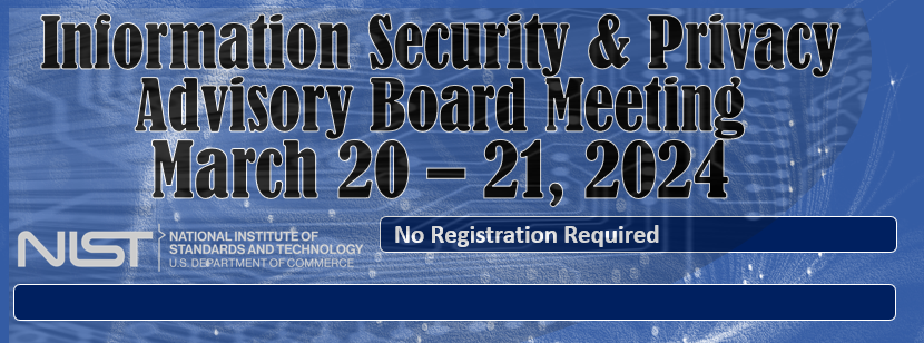Banner Announcing the ISPAB Meeting March 20-21, 2024