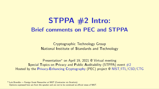 Slides: STPPA #2 Intro: Brief comments on PEC and STPPA